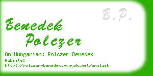 benedek polczer business card